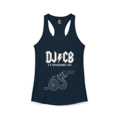 DJ/CB With Cannon Dark Women's Cut Tank Top
