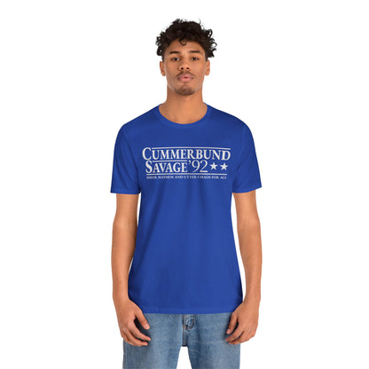 Cummerbund for President Colorful and White T-Shirt