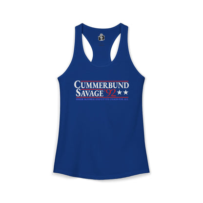 Cummerbund for President Dark and Colorful Women's Cut Tank Top