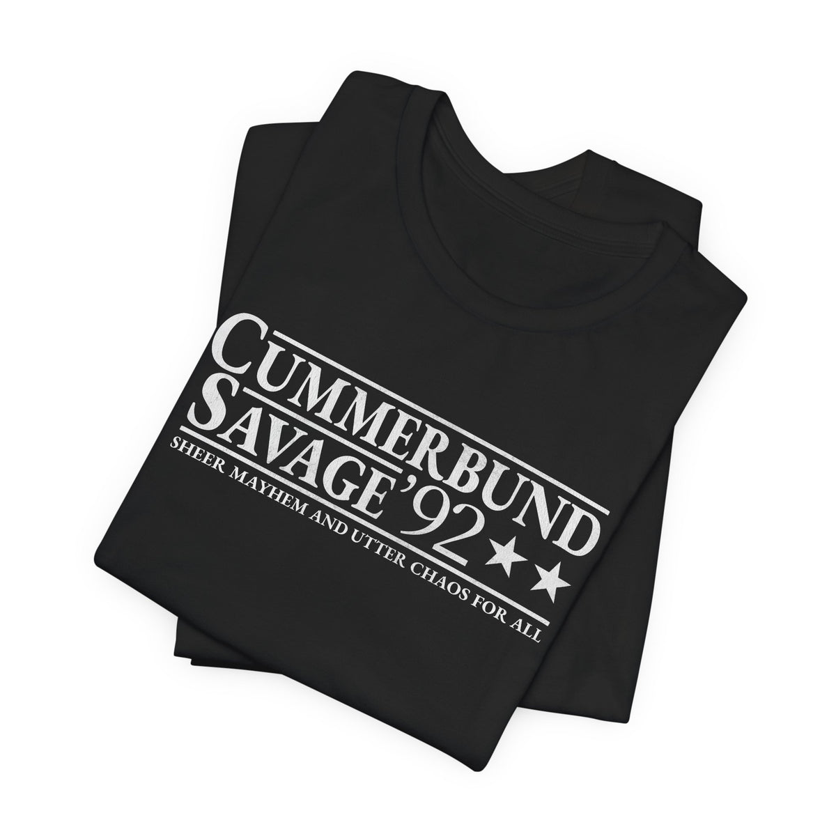Cummerbund for President Colorful and White T-Shirt