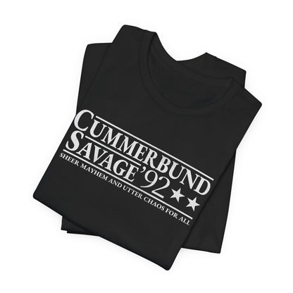 Cummerbund for President Colorful and White T-Shirt