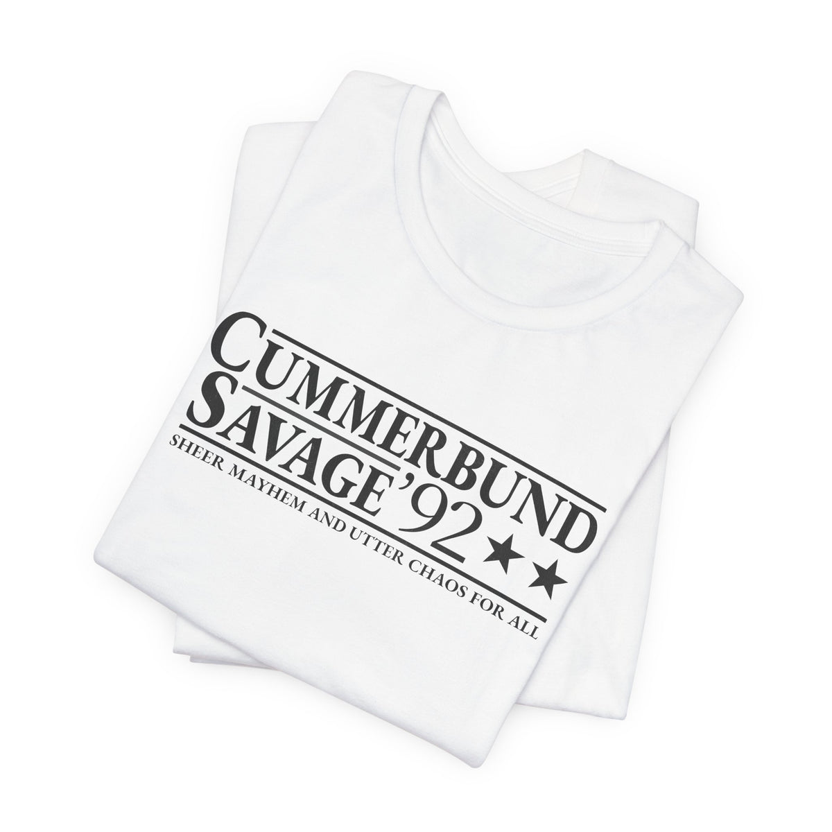 Cummerbund for President Light and Black T-Shirt
