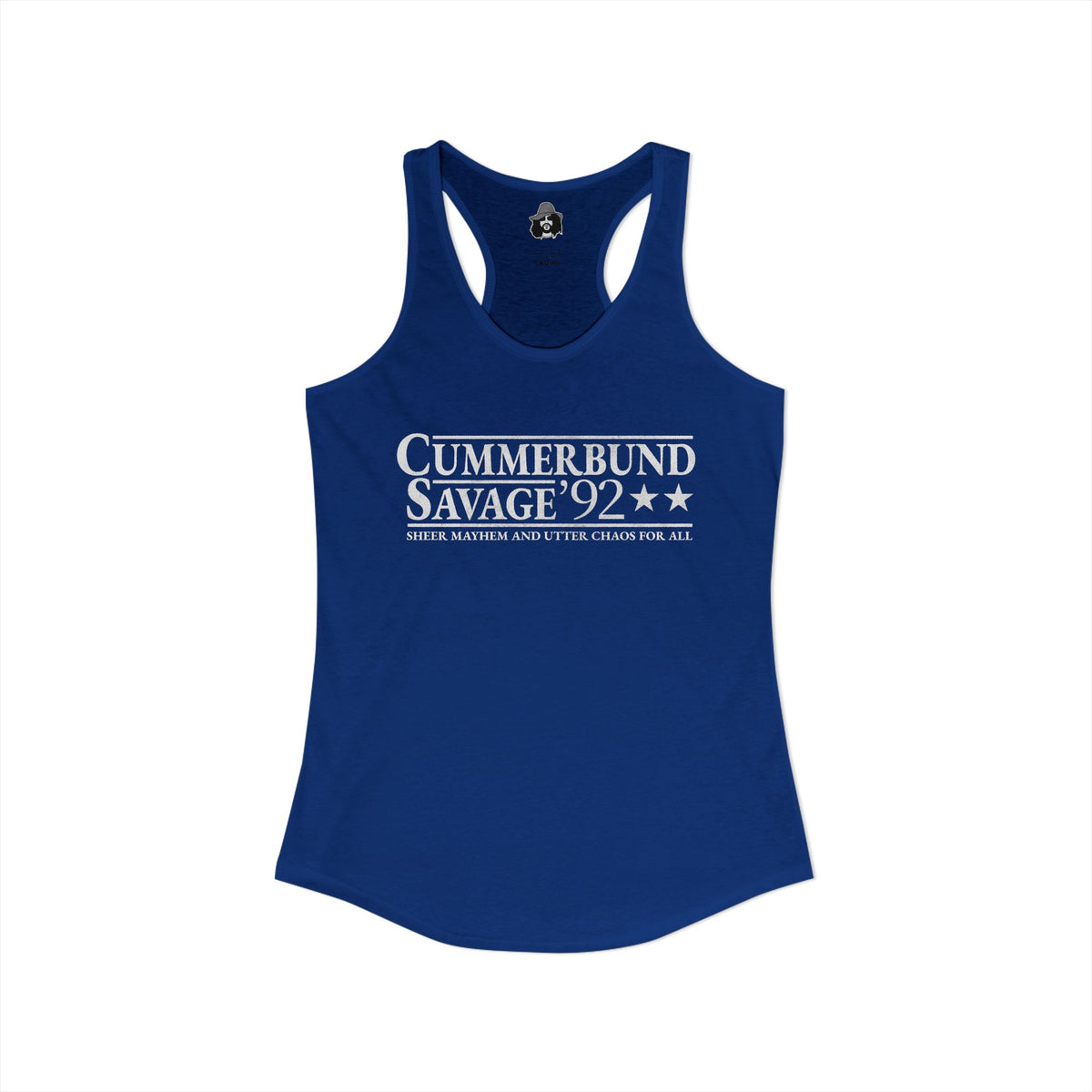 Cummerbund for President Colorful and White Women's Cut Tank Top