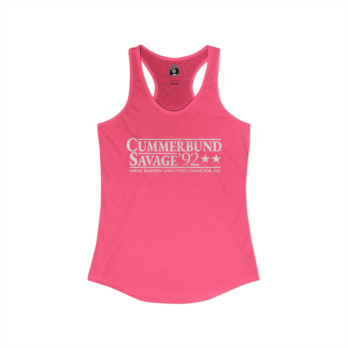 Cummerbund for President Colorful and White Women's Cut Tank Top