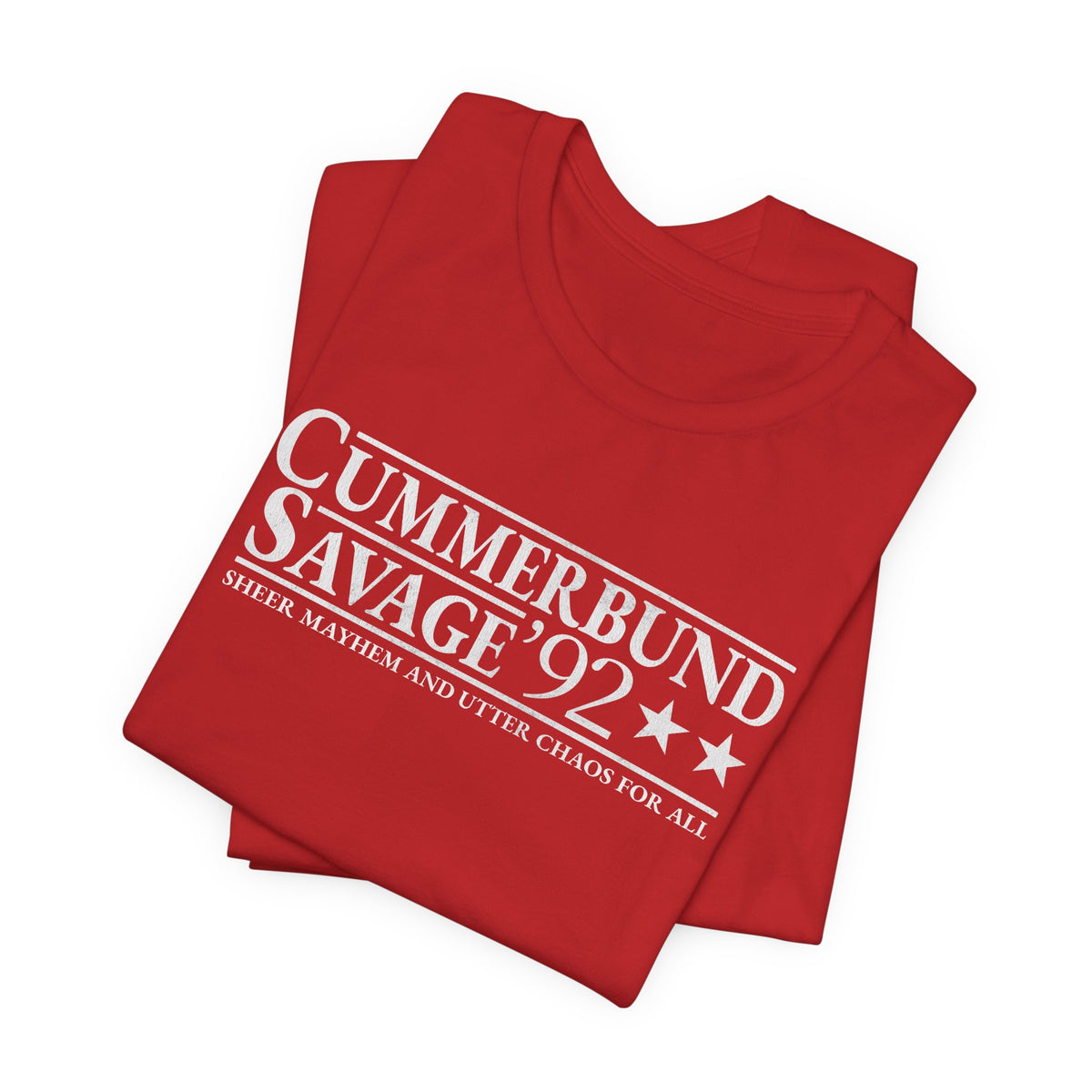 Cummerbund for President Colorful and White T-Shirt