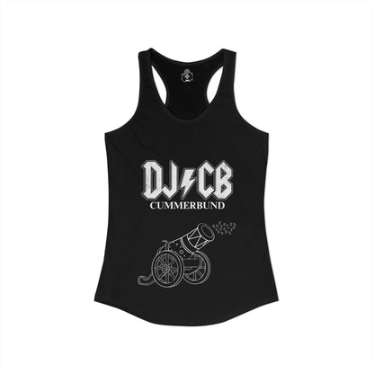 DJ/CB With Cannon Dark Women's Cut Tank Top