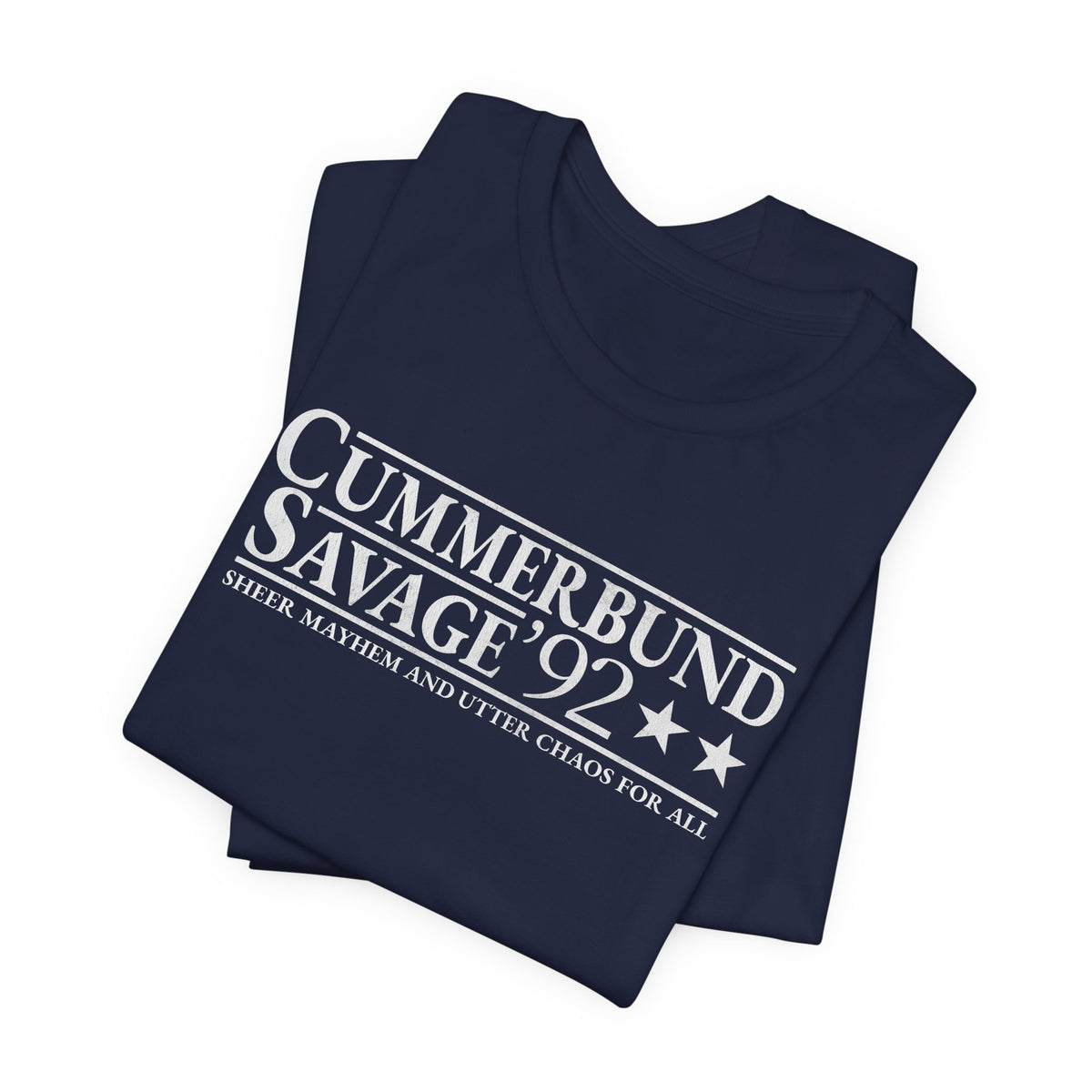 Cummerbund for President Colorful and White T-Shirt