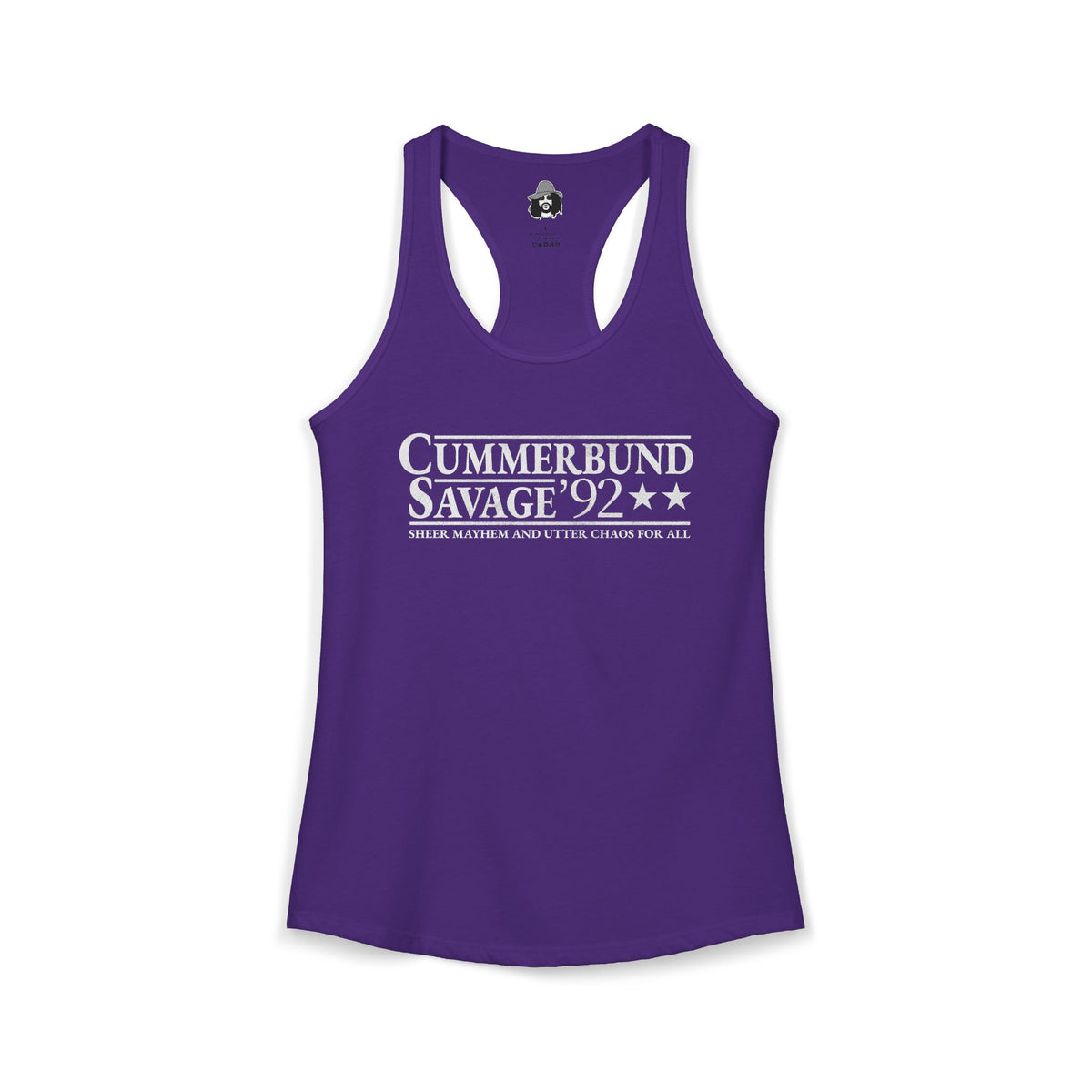 Cummerbund for President Colorful and White Women's Cut Tank Top