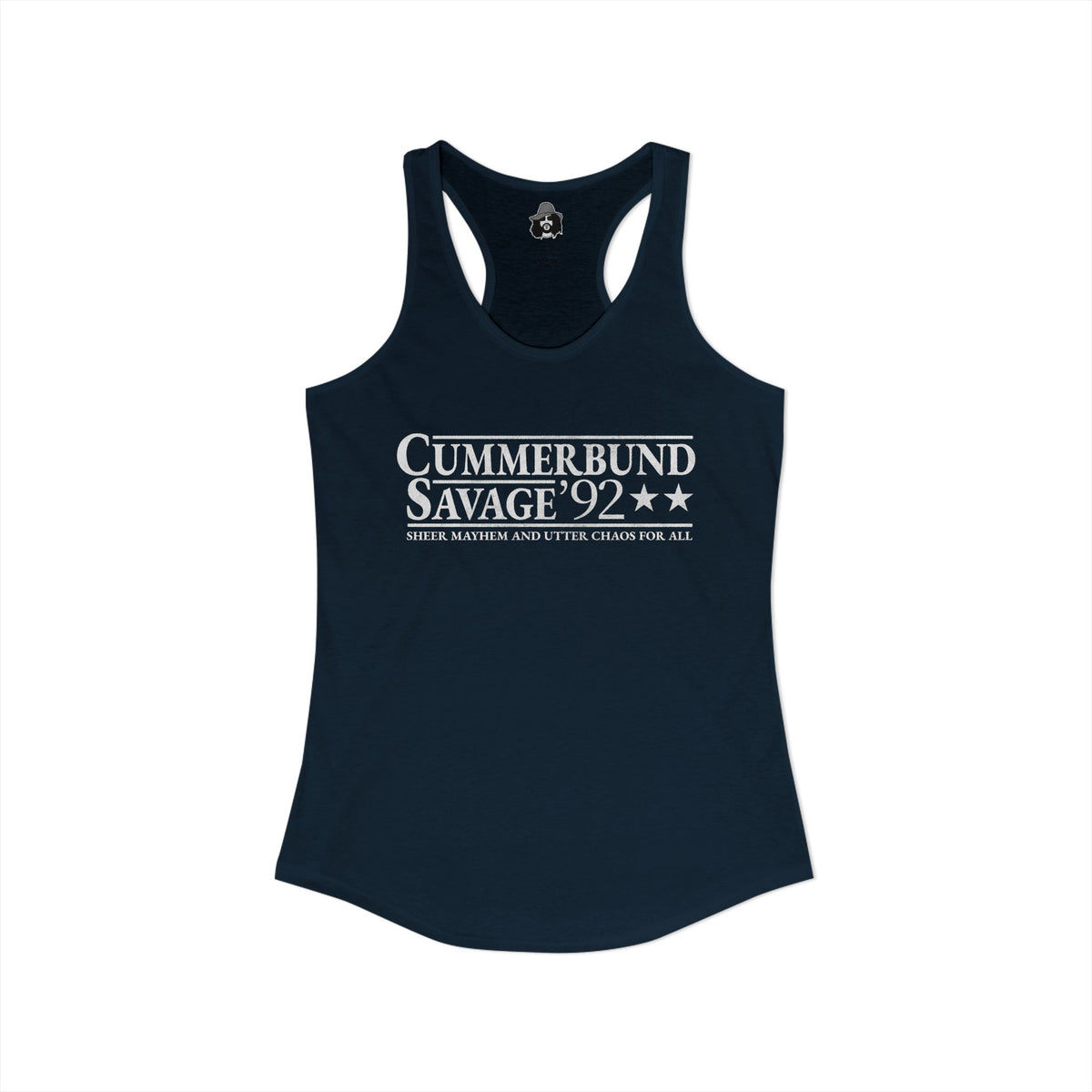Cummerbund for President Colorful and White Women's Cut Tank Top
