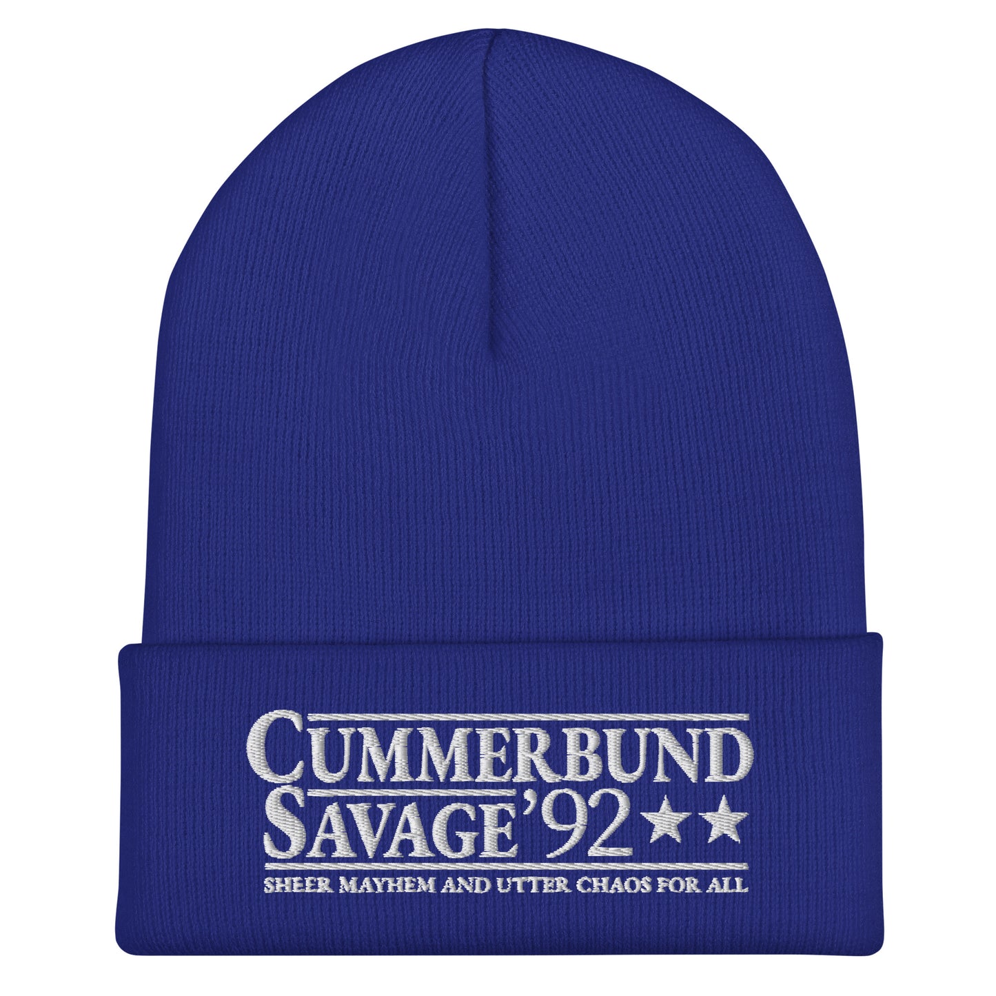 Cummerbund For President Colorful and White Beanie